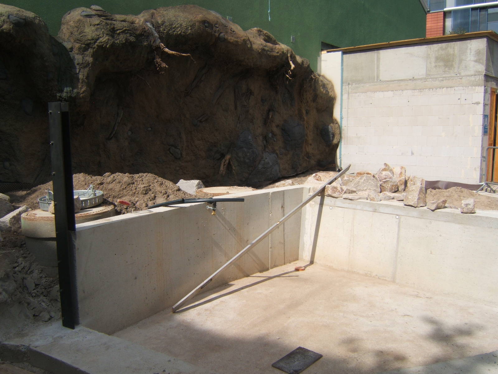 View of part of the new Asian Short-clawed Otter/Binturong enclosure