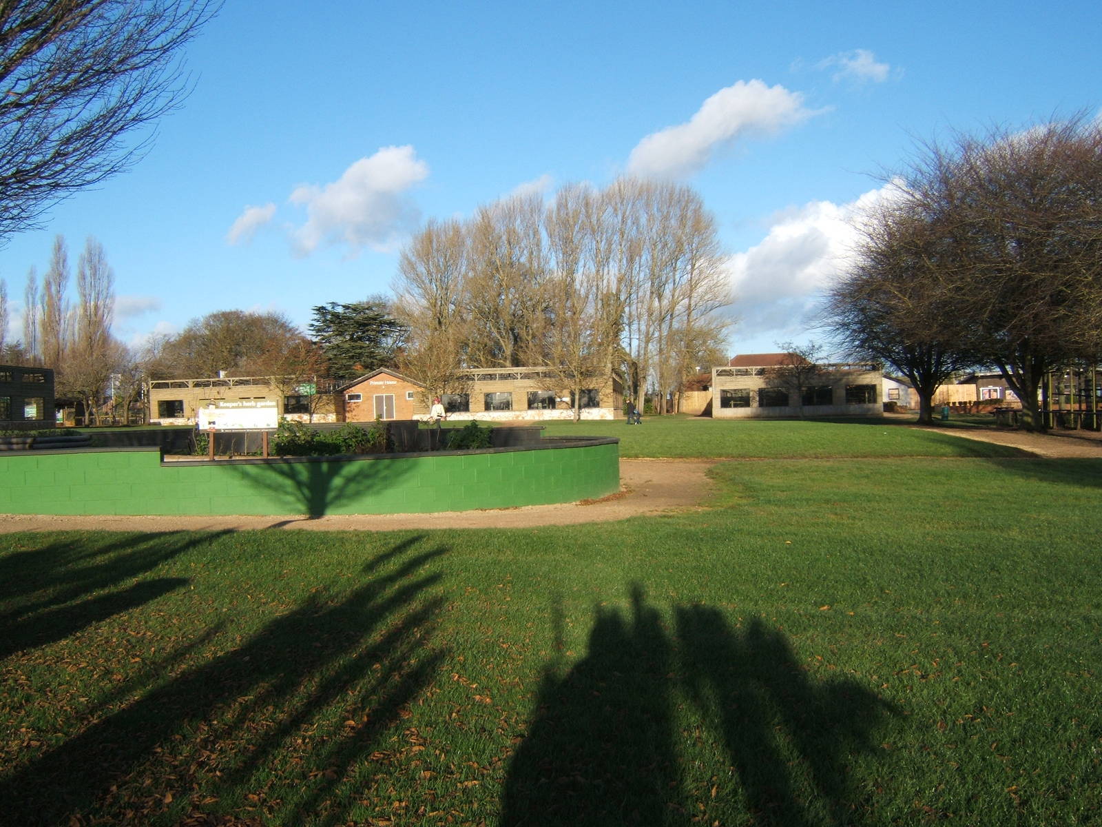 View of part of the zoo that has been cleared ready for the new Gibbon Hous