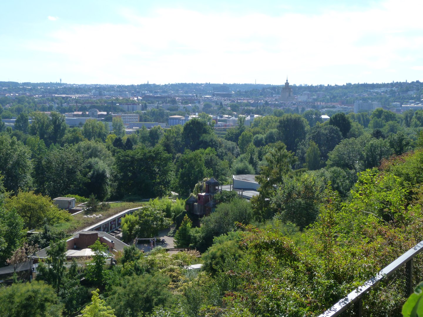 View of Praha past the polar bears -Zoo Praha (2025)