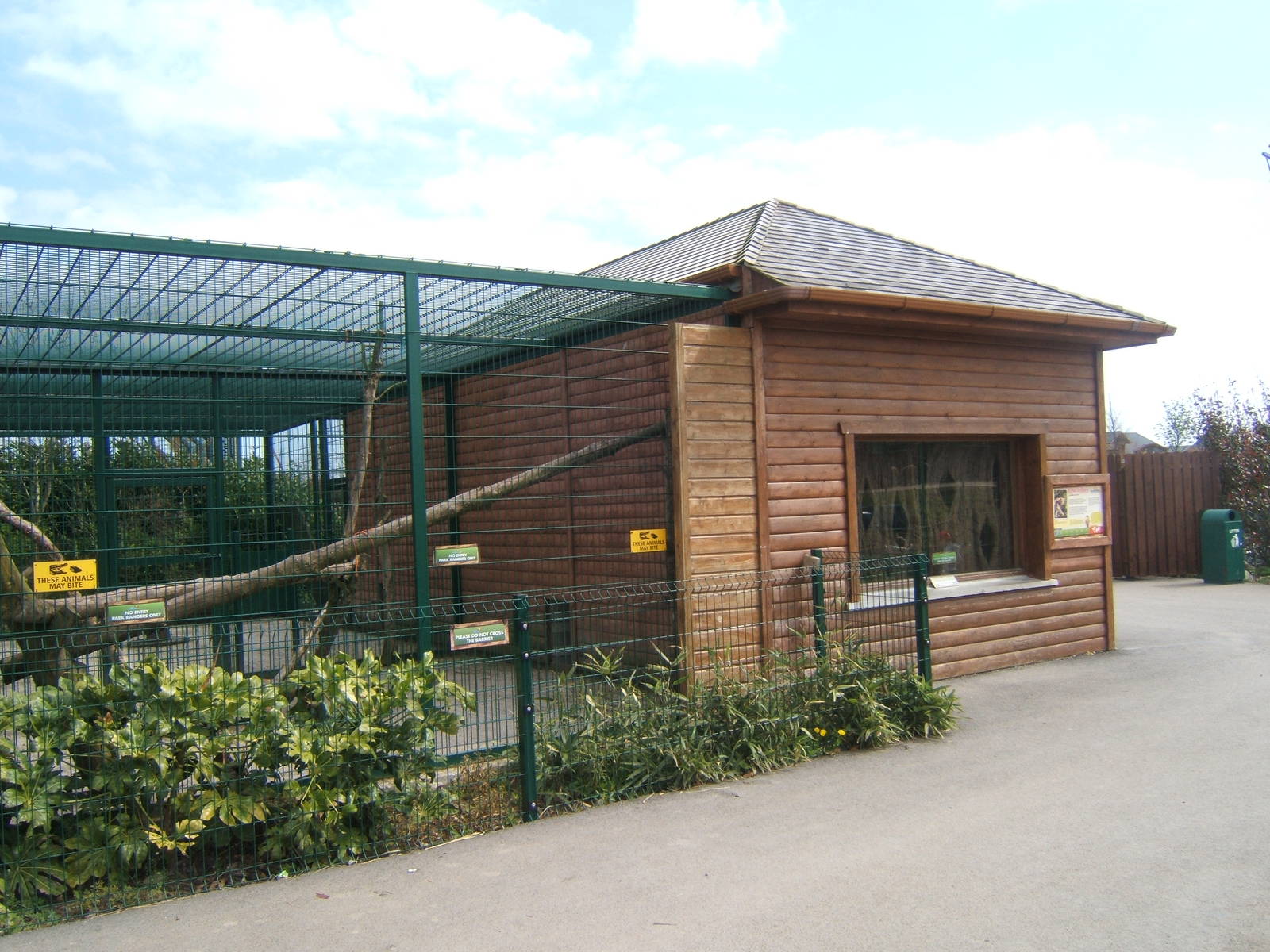 View of Puma house and enclosure
