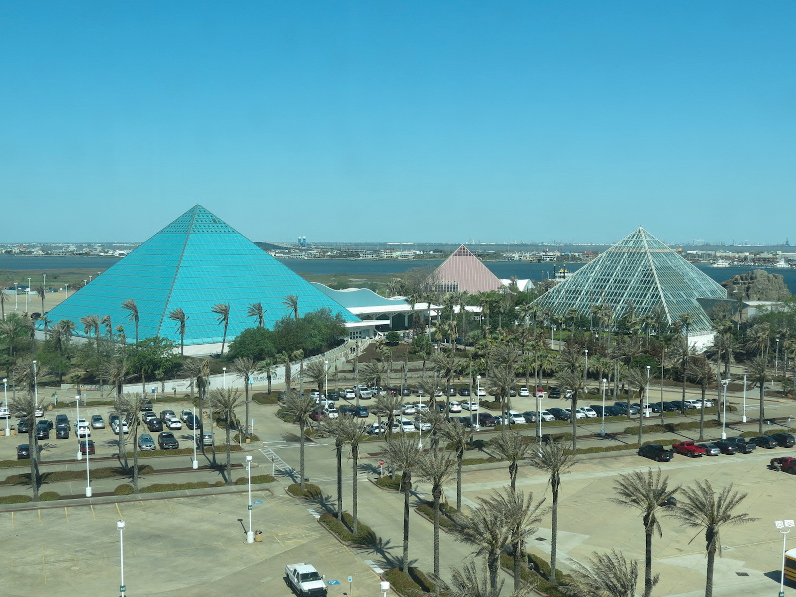 View of Pyramids From Moody Gardens Hotel