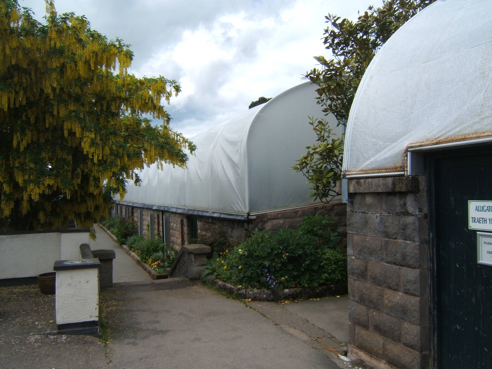 View of re-roofed Reptile House