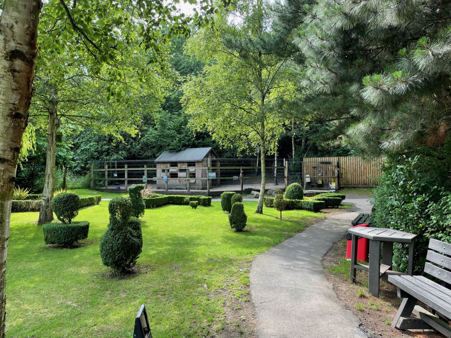 View of Reindeer Enclosure at Ponderosa Zoo (July 2021)