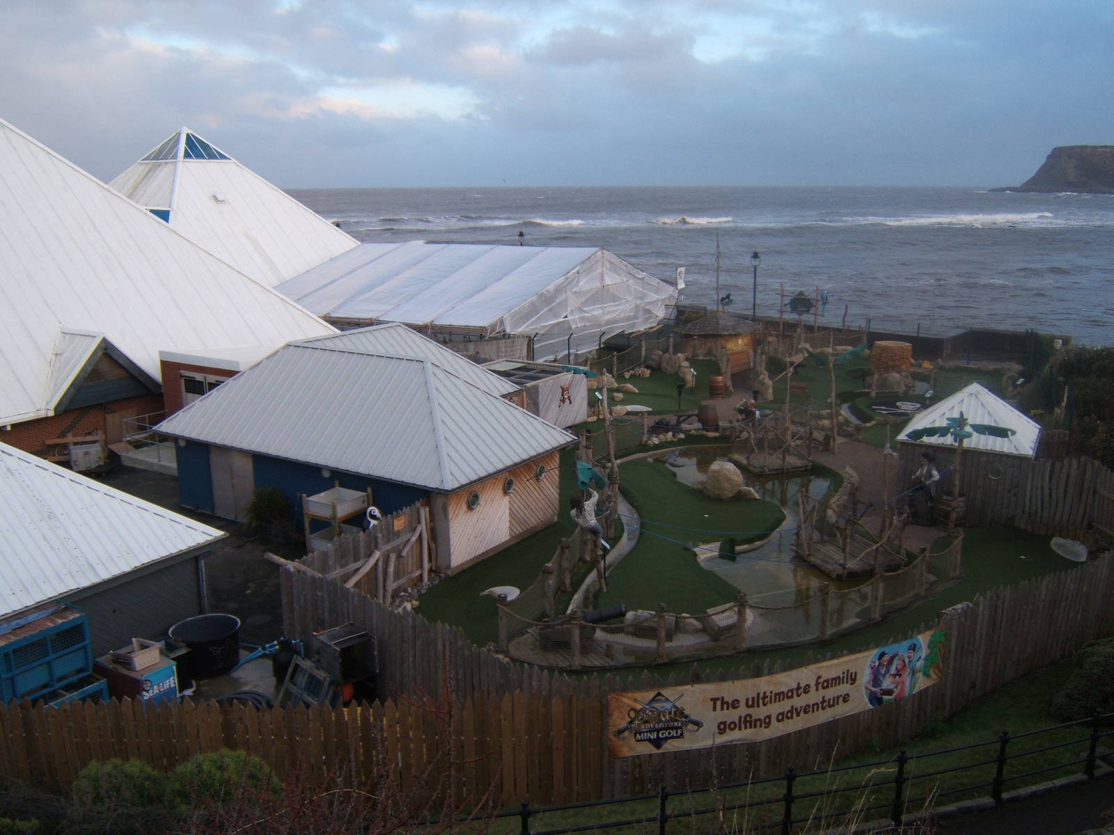 View of site from above