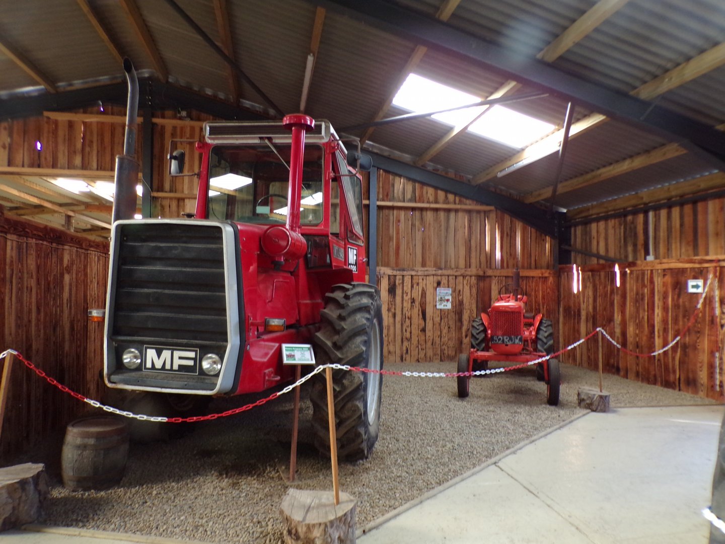 View of some of the tractors in the tractor shed 14.10.23