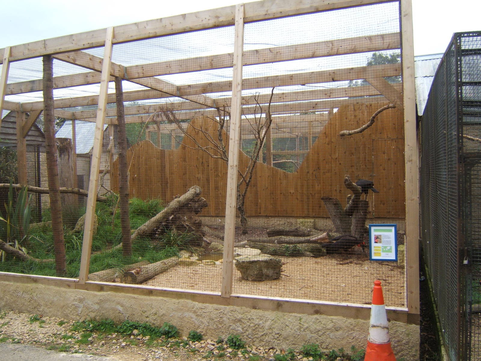 View of Southern Ground Hornbill Aviary