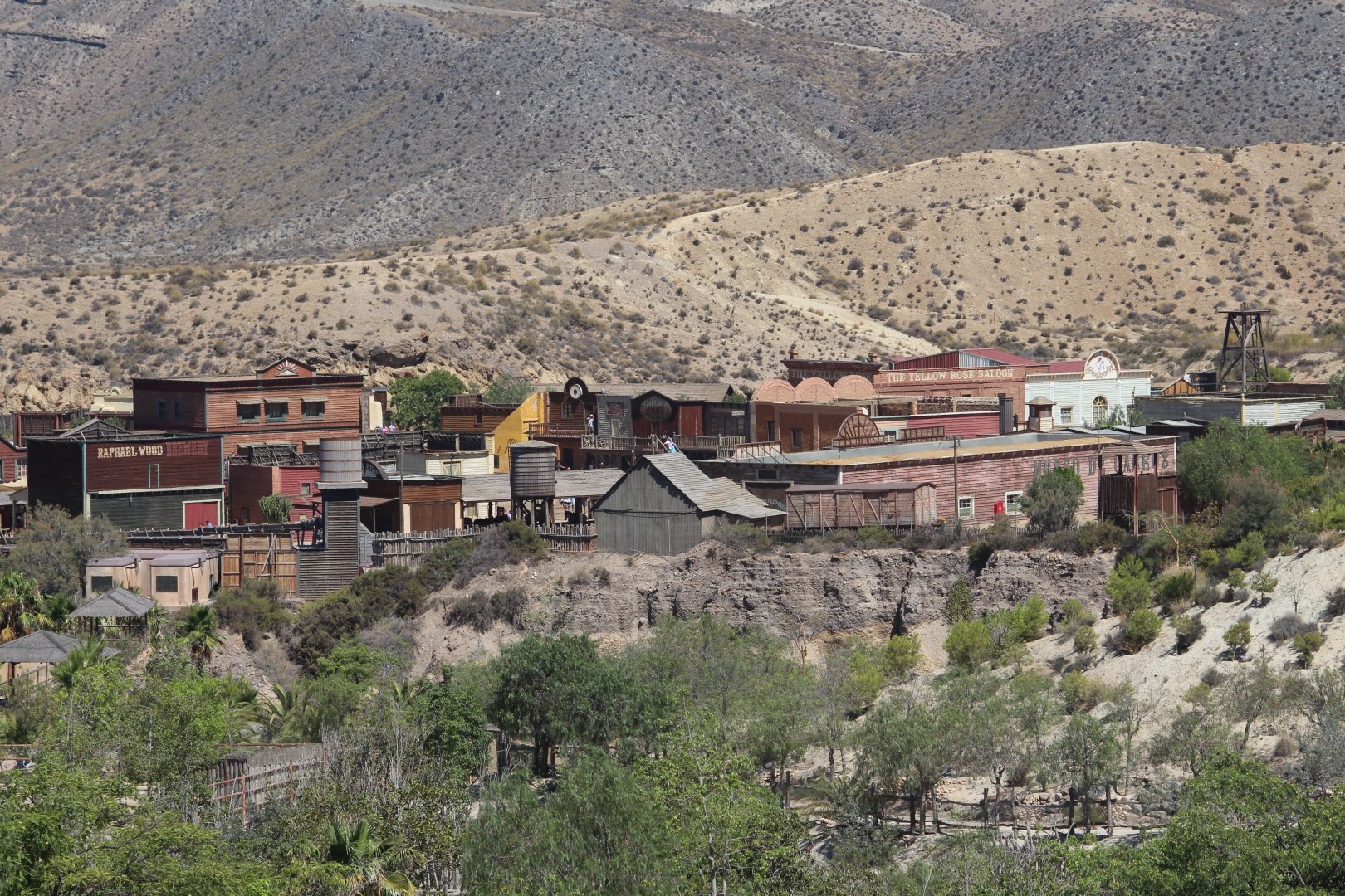 View of Spaghetti Western theme park area