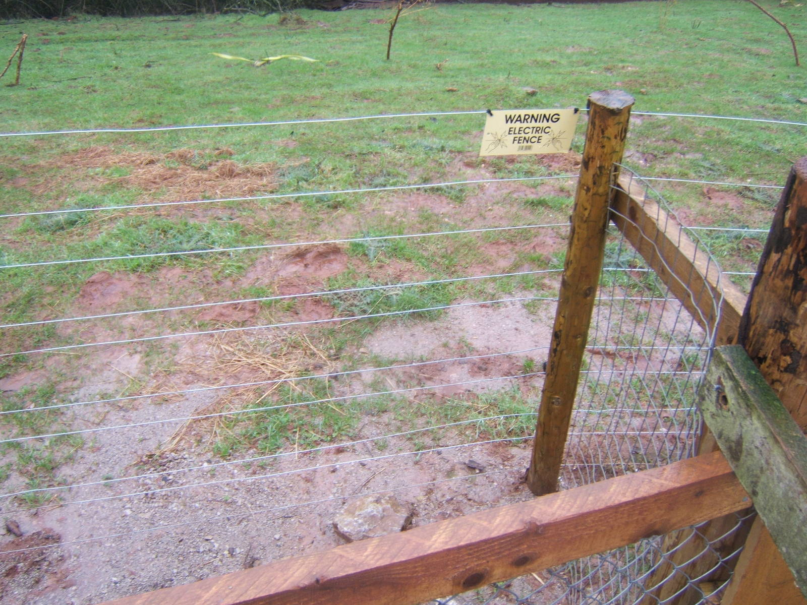 View of stand off barrier and Electric fence
