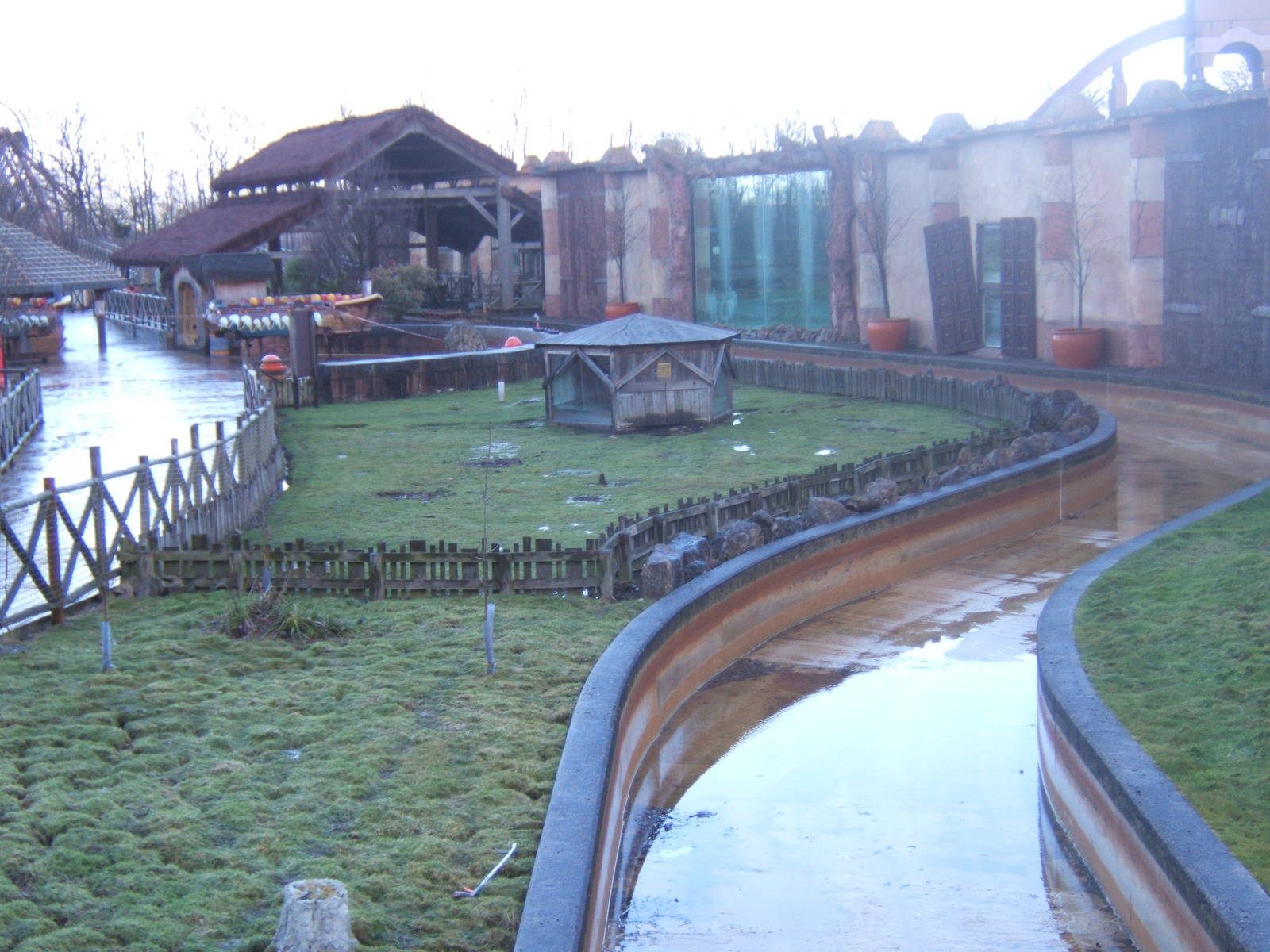 View of Sulcatta Tortoise House and Enclosure