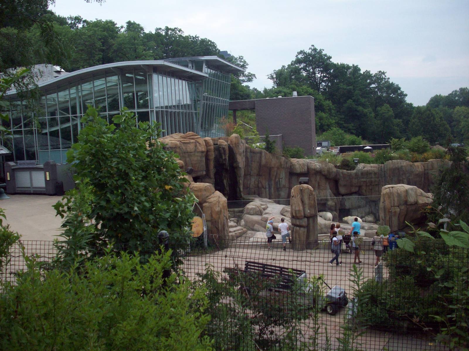 View of the Aquarium and Polar Bear exhibit.