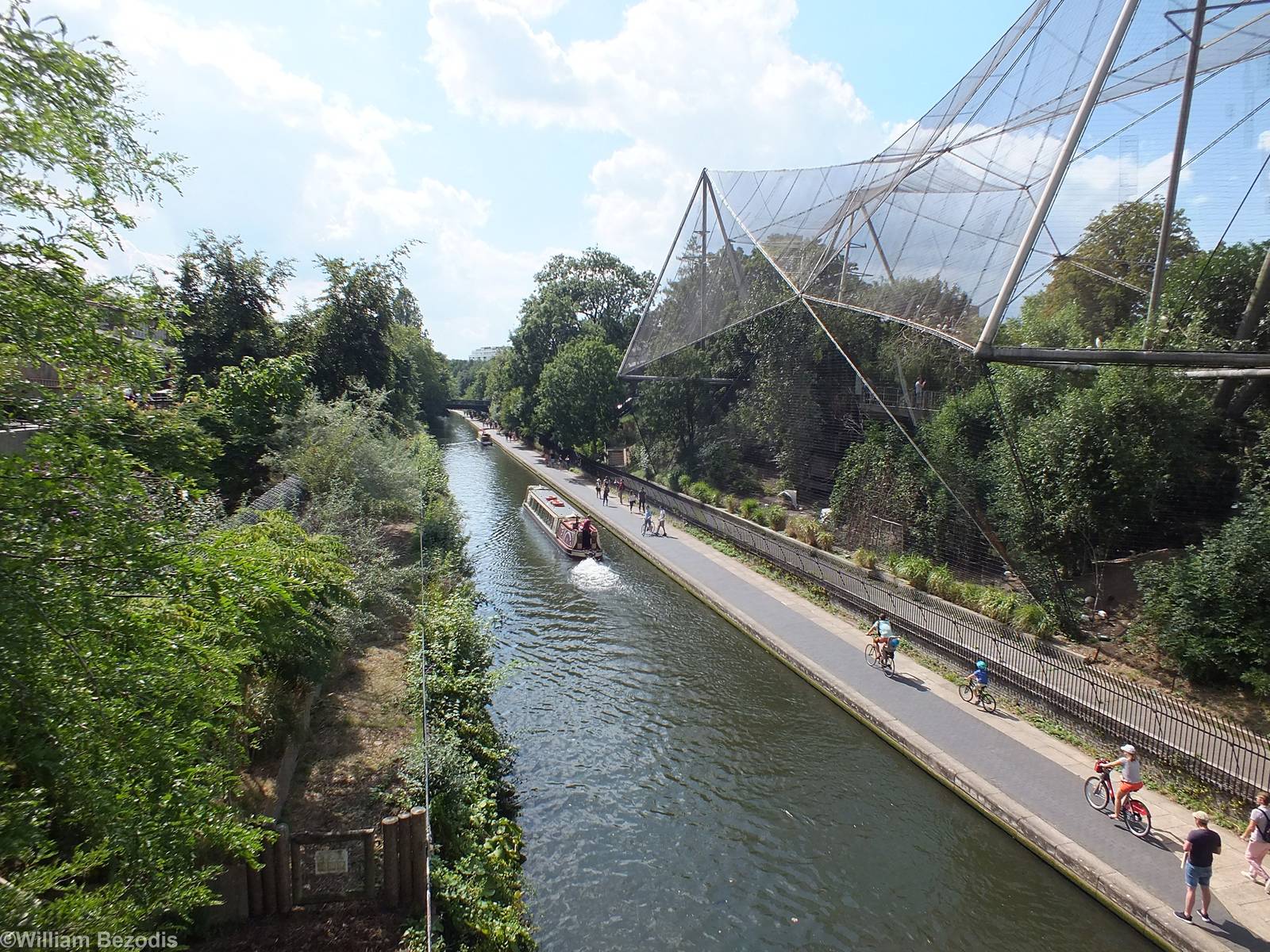 View of the Canal that Goes Through the Zoo
