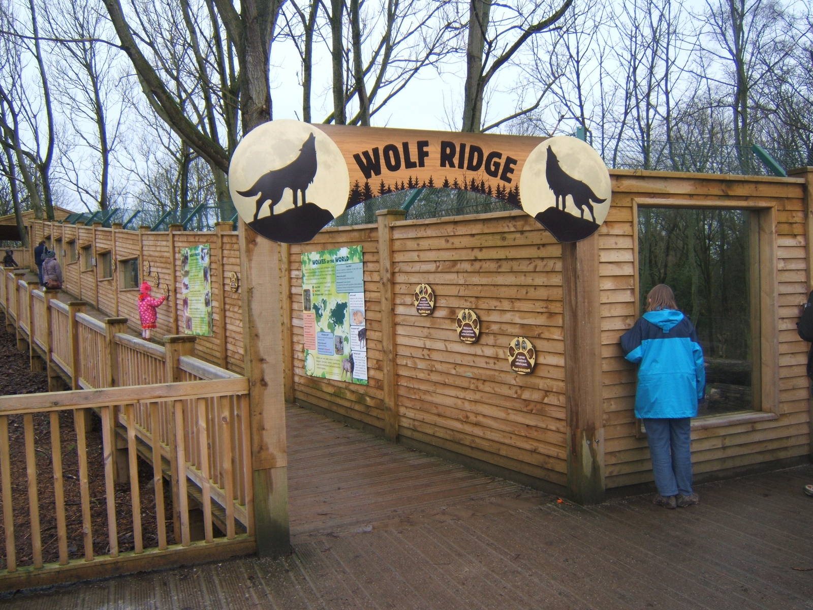 View of the Iberian Wolf walk way