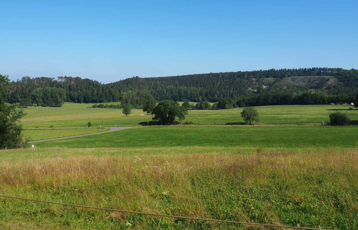 View of the landscape around Han-sur-Lesse and the wildlife park, 2020-07-12