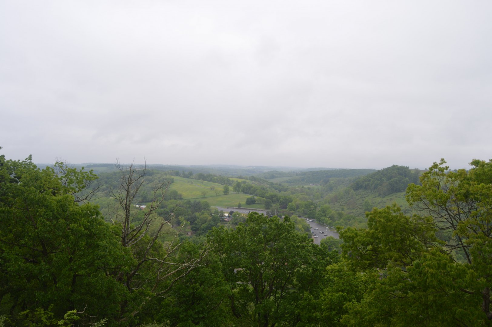 View of the Lehigh Valley Zoo from near the Bison habitat
