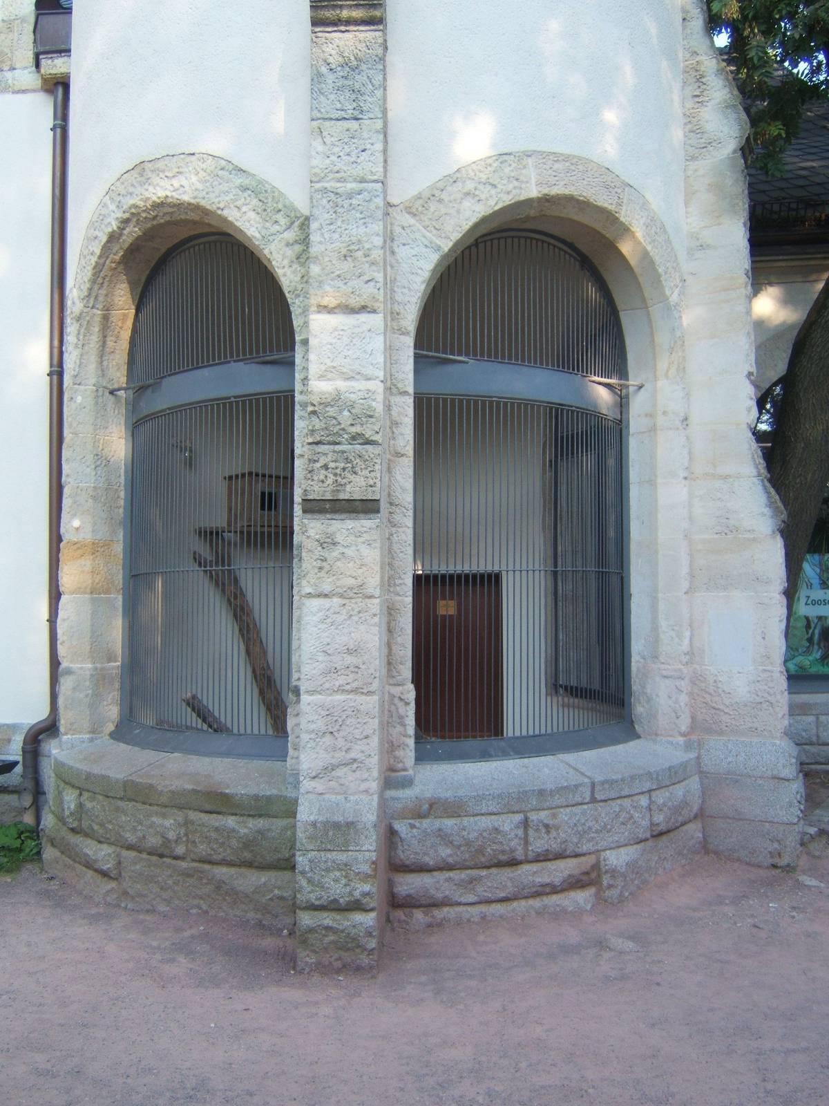 View of the old Cat House exhibit,now part of a History exhibit