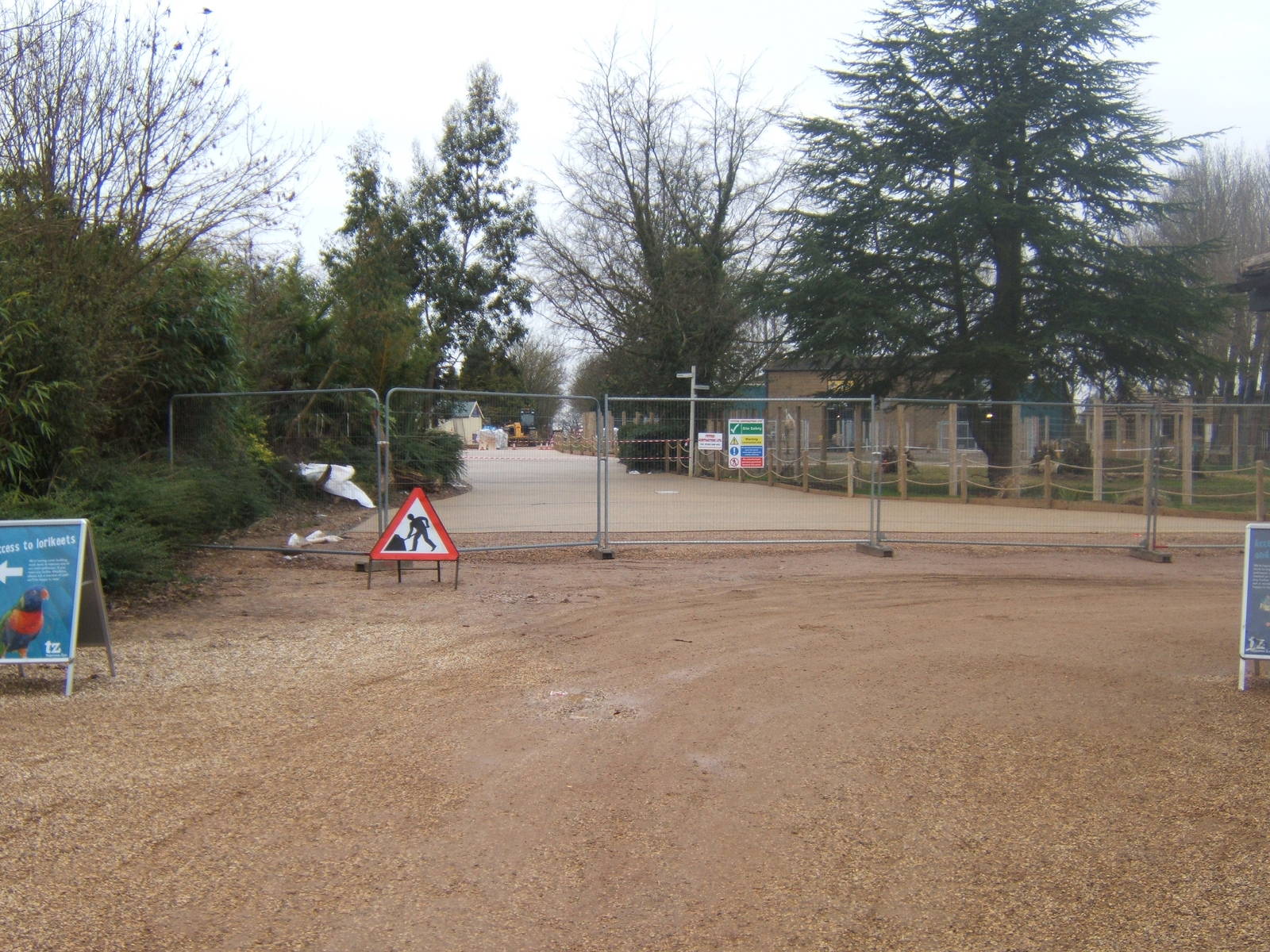 View of the paths being done properly for the first time!