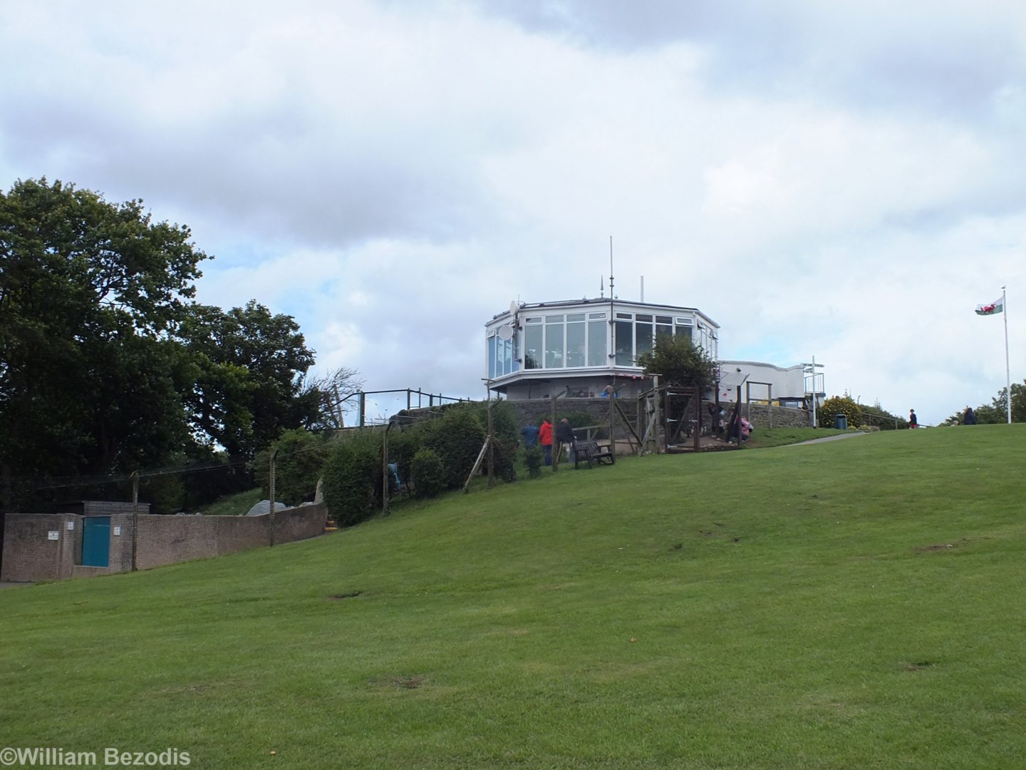 View of the Penguin Cafe and Penguin Enclosure Below