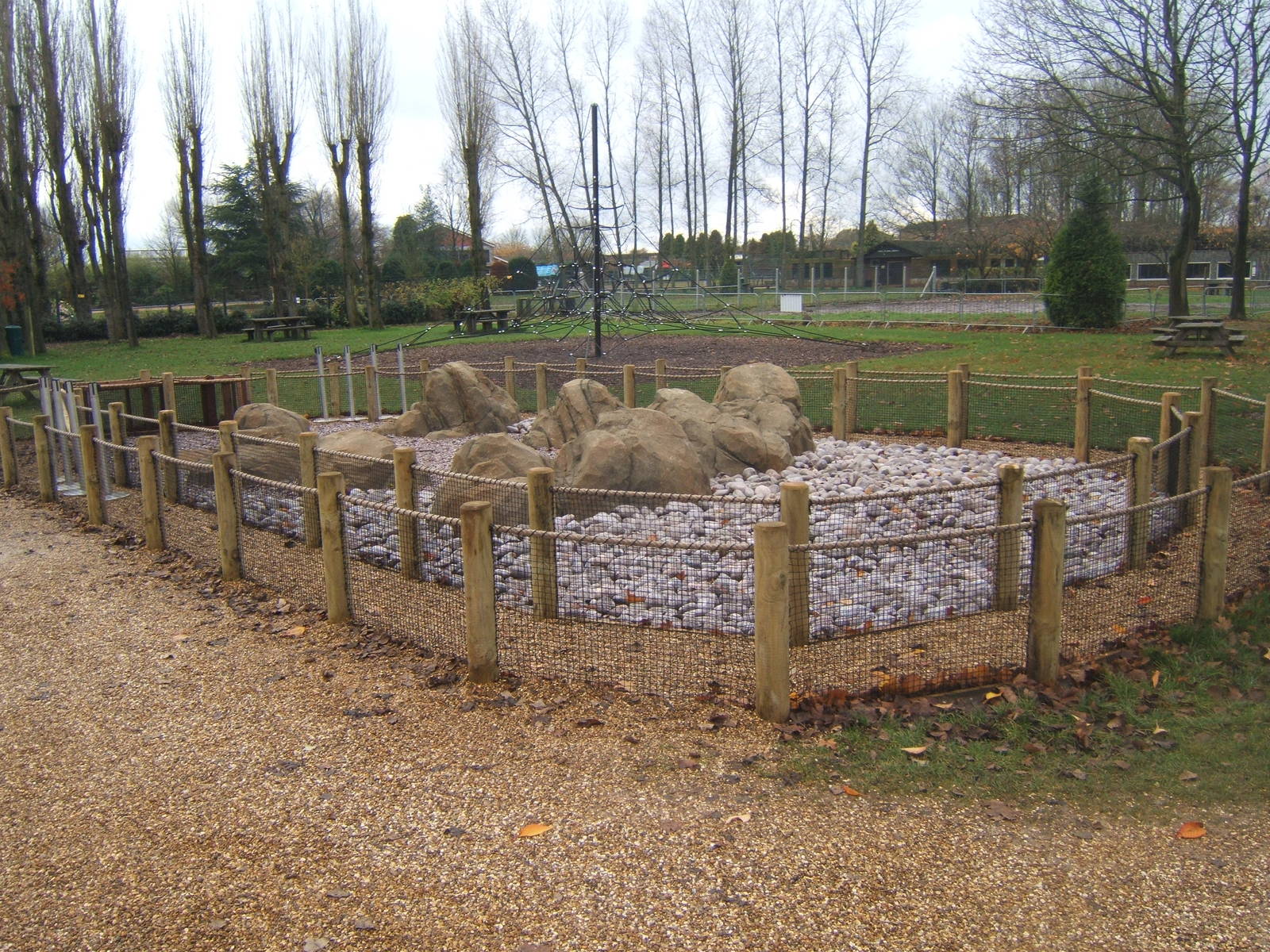 View of the Penguin feeding area