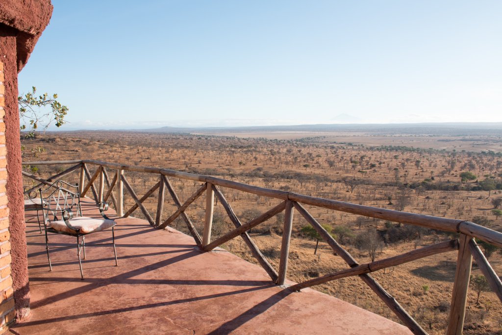View of the plains below