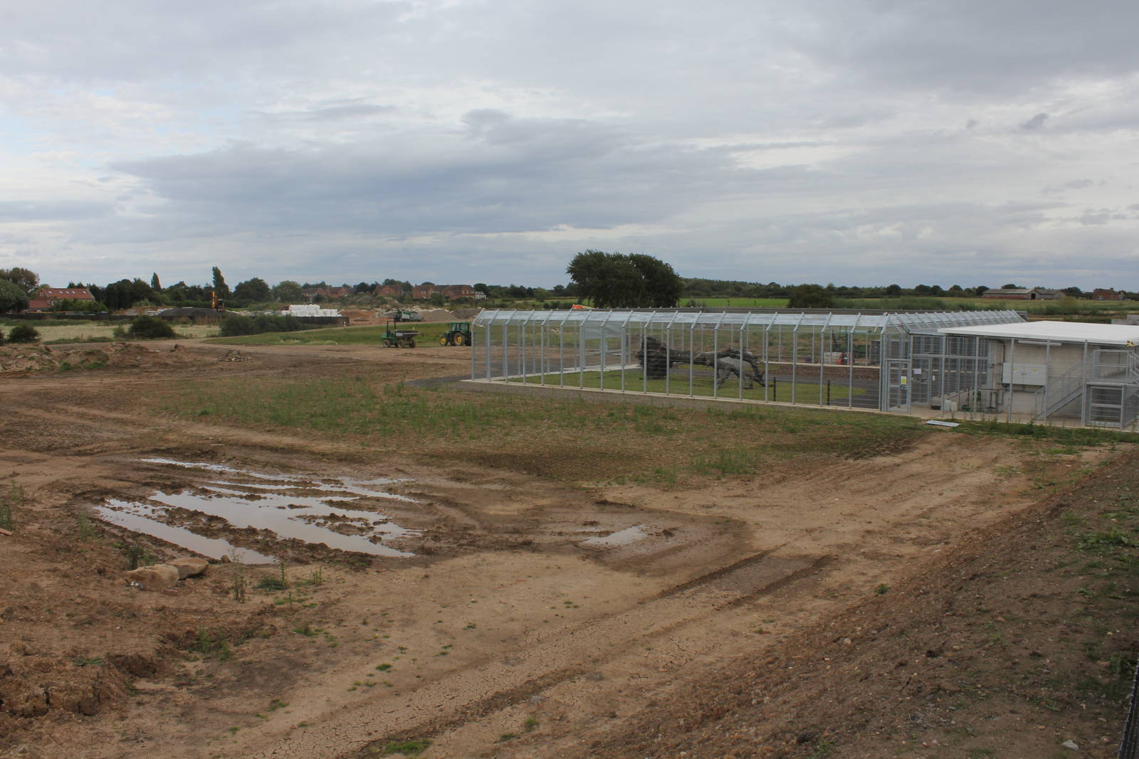 View of the Polar bear sleeping building and holding/acclimatization pen 21
