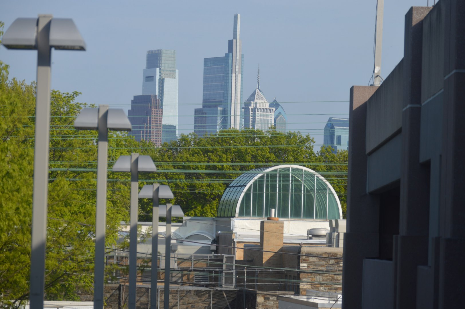 View of the Rare Animal Conservation Center and Philadelphia Skyline