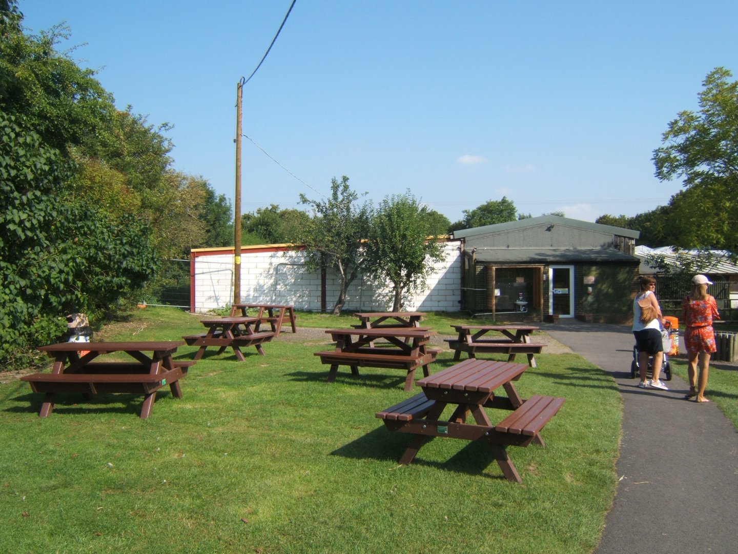 View of the Reptile House to be left is the extension to the Croc exhibits under construction 27/08/2017