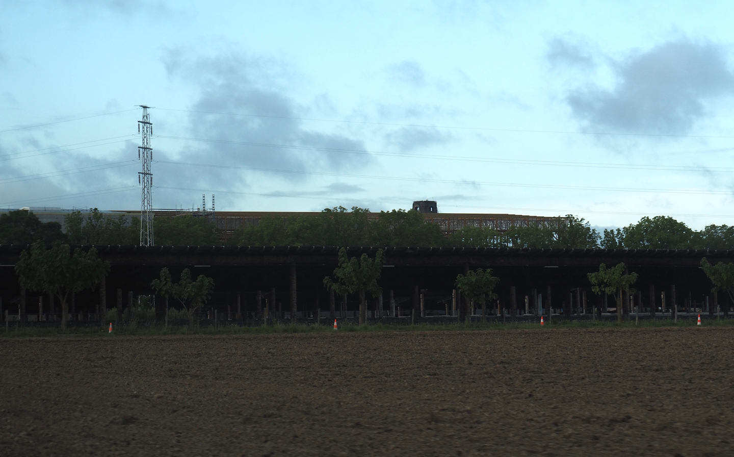 View of The Sanctuary under construction when approaching Pairi Daiza, 2025-09-01