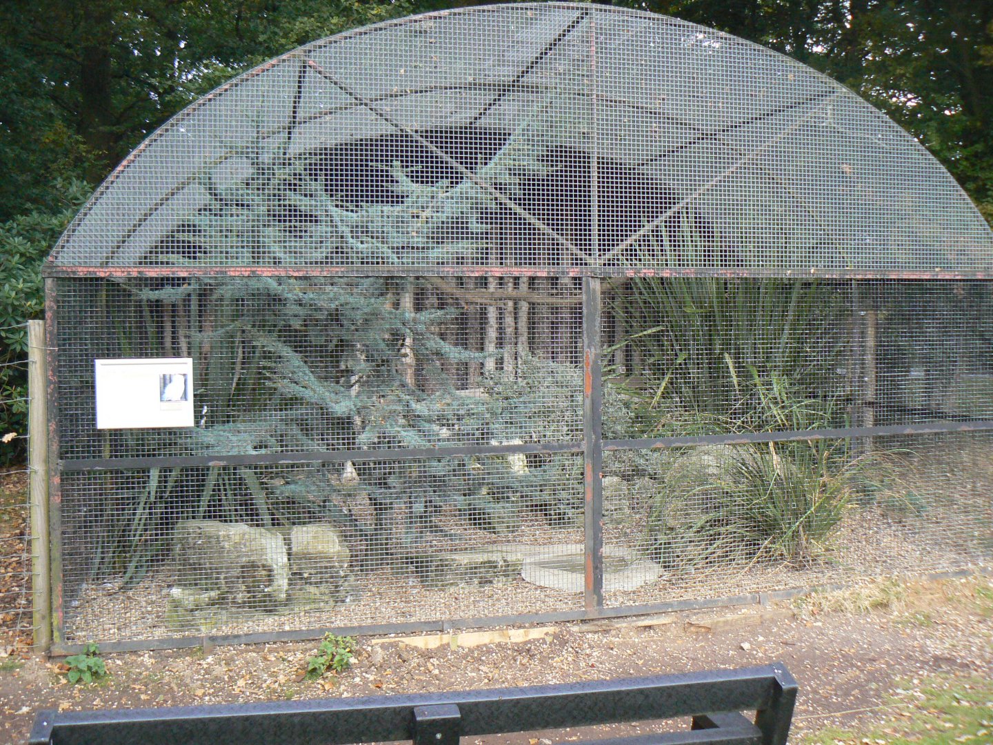 View of the Snowy Owl Aviary - 15 October 2016