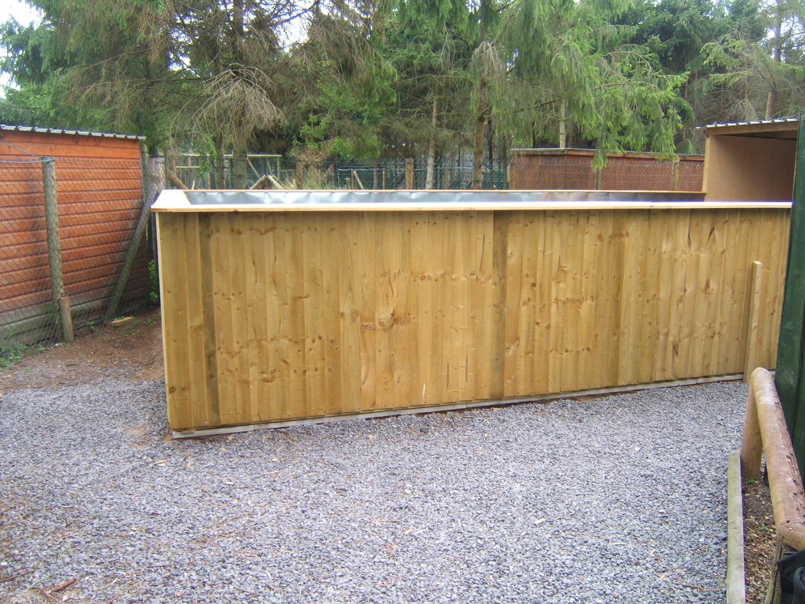 View of viewing for the new Meerkat enclosure