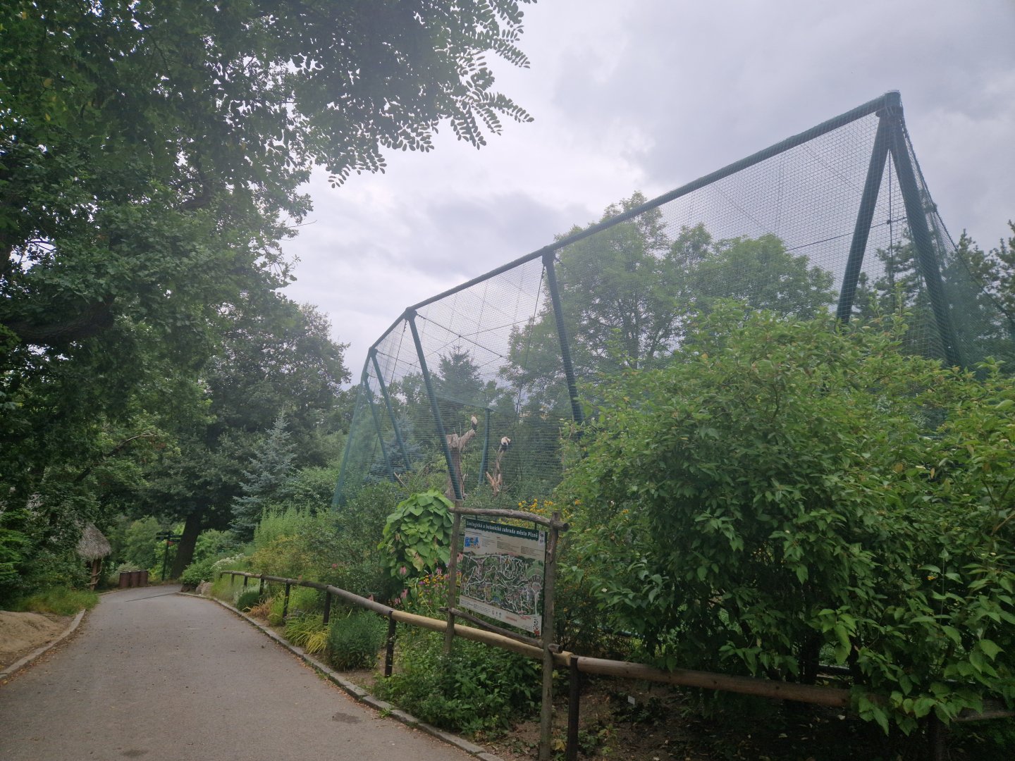 View of vulture aviary