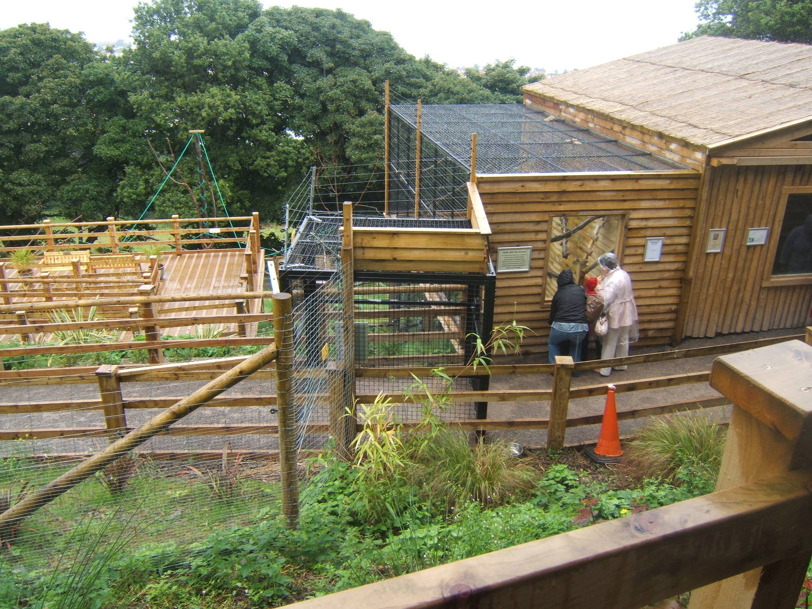 View of walk-through Lemur enclosure
