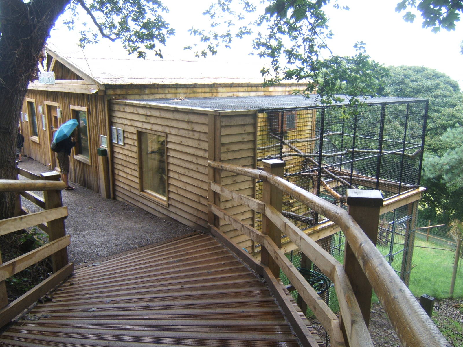 View of walk-through Lemur enclosure