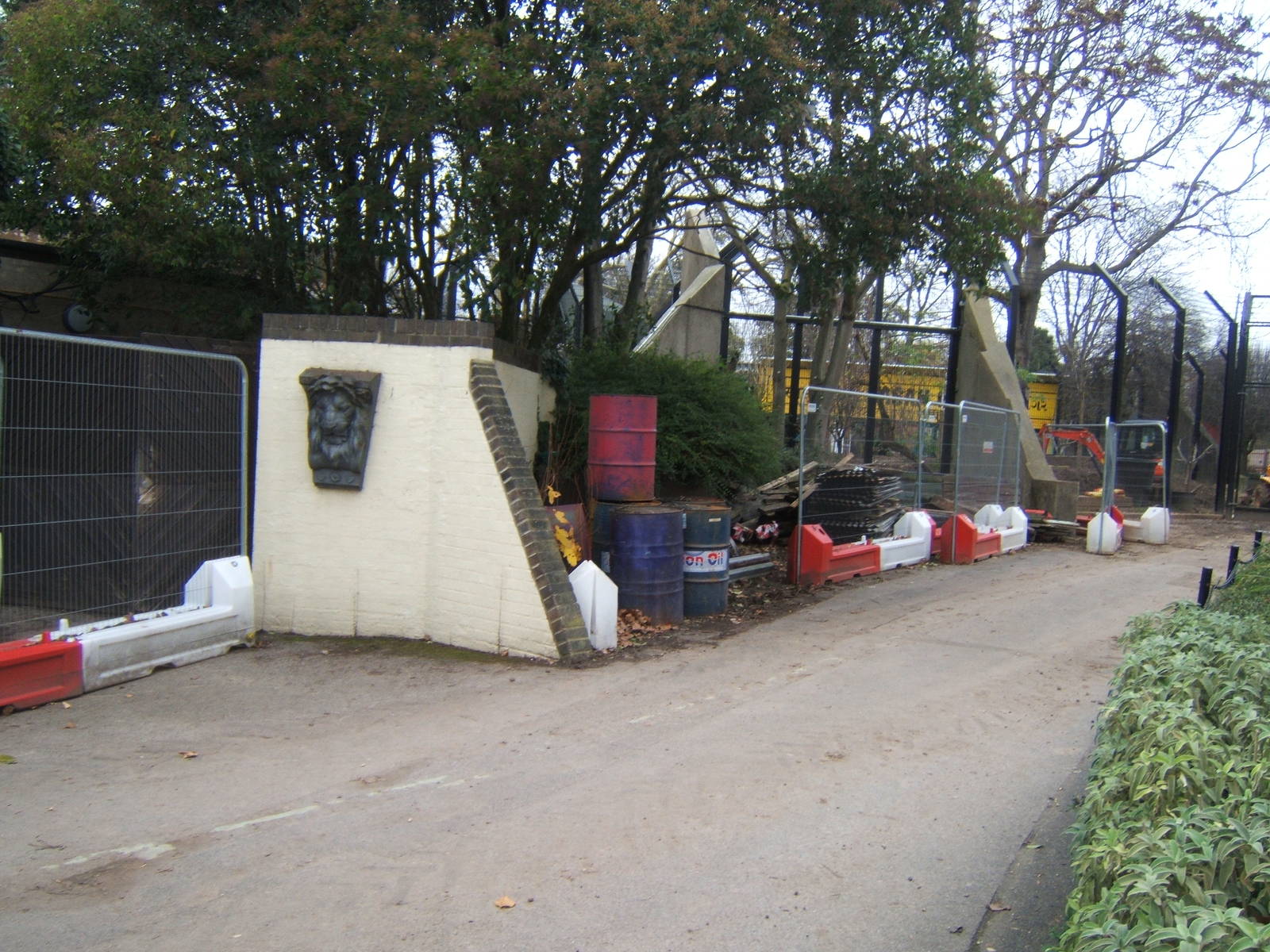 View of work for new Asian Lion enclosure