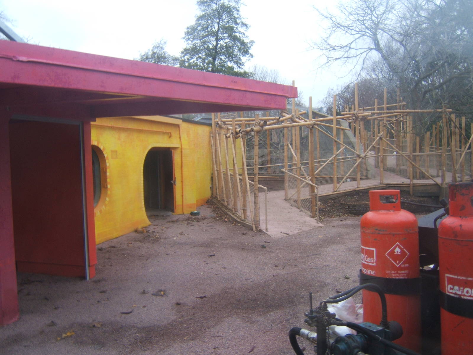 View of work for new Asian Lion enclosure
