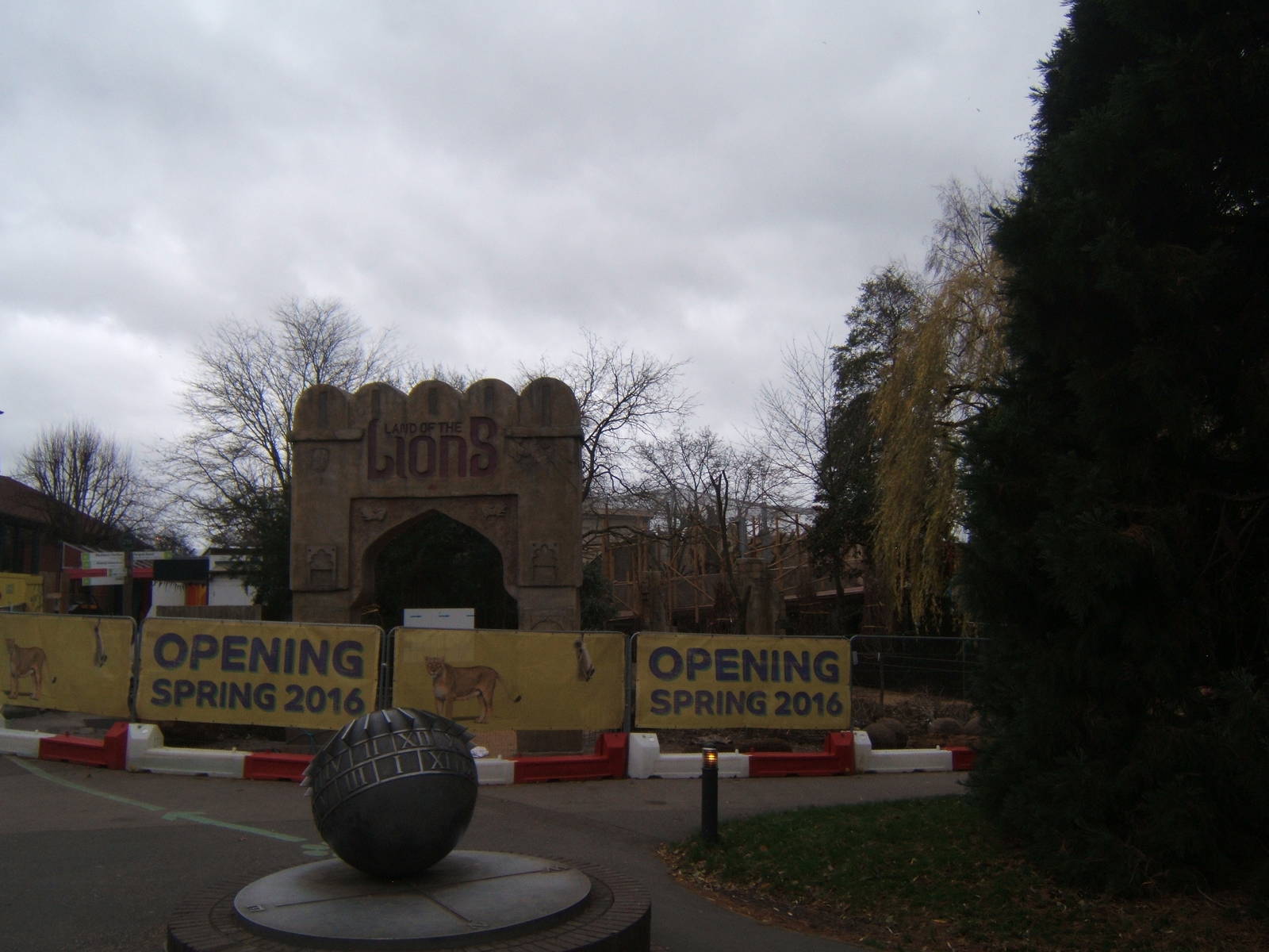 View of work for new Asian Lion enclosure