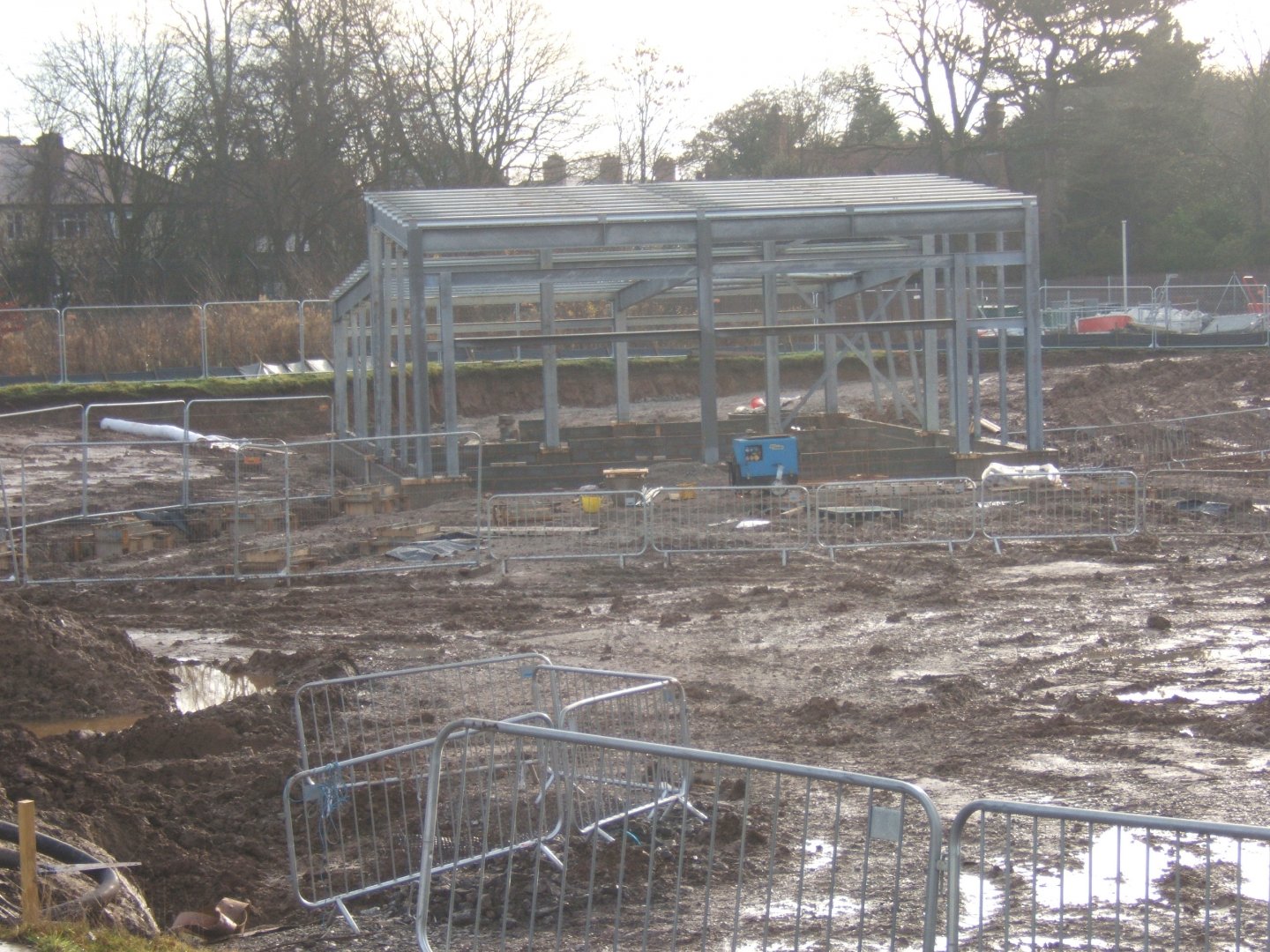 View of work on Sun Bear and Palawan Binturong House