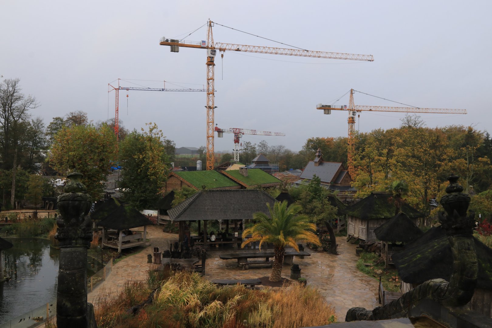 View on construction area for new 'Land of Cold' (November 2019)