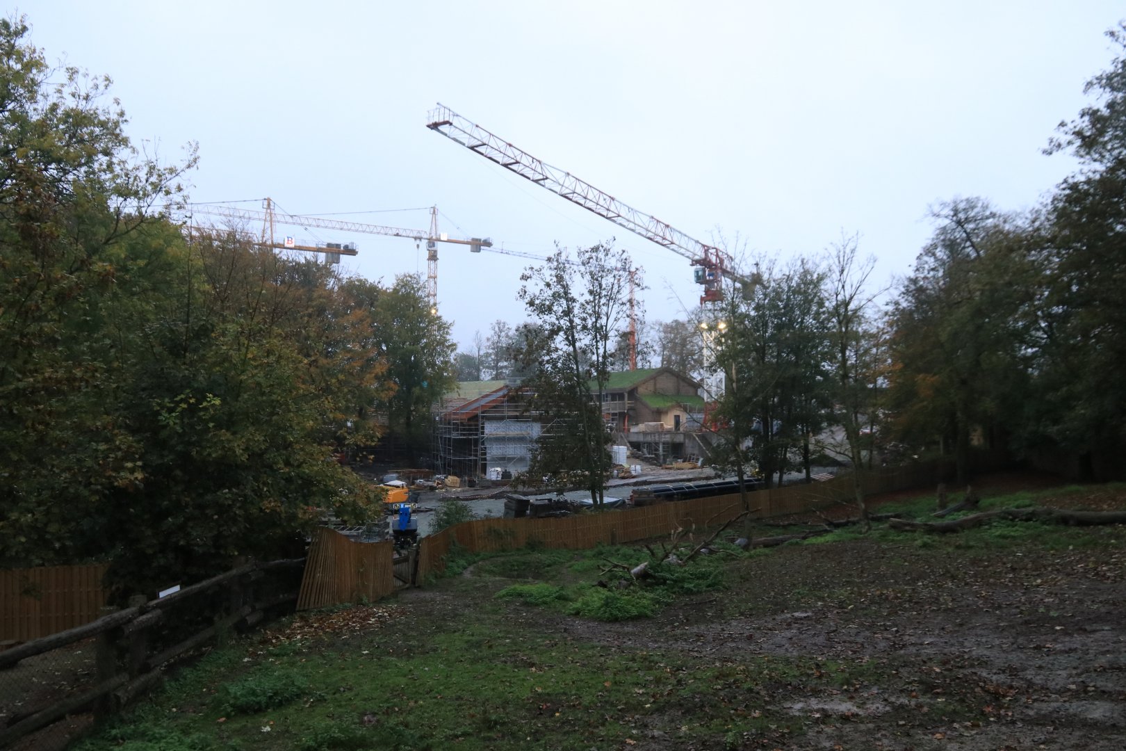 View on construction area for new 'Land of Cold' (November 2019)