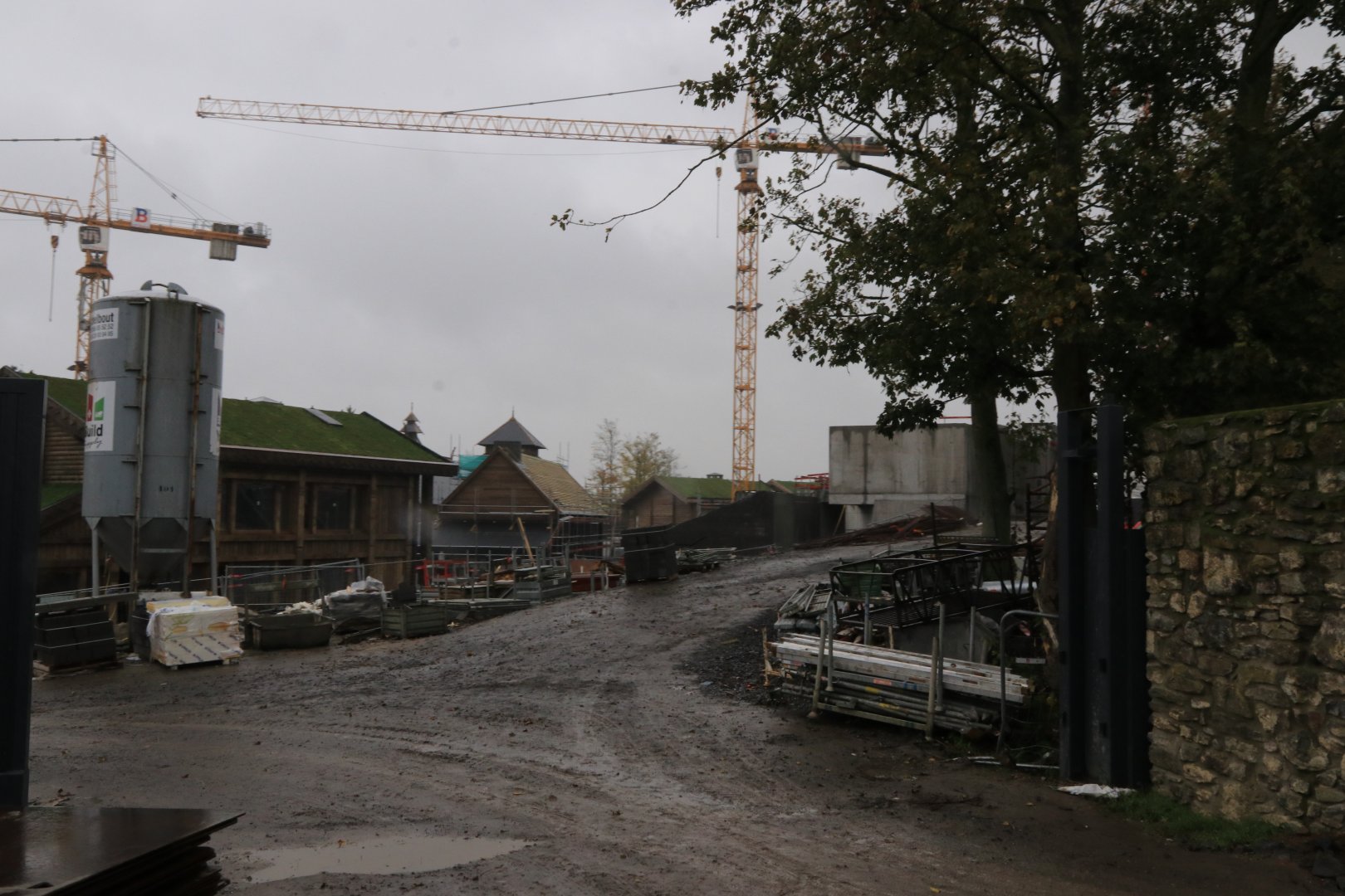 View on construction area for new 'Land of Cold' (November 2019)