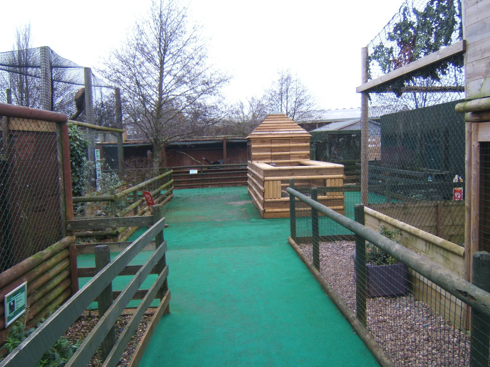 View showing new Meerkat enclosure