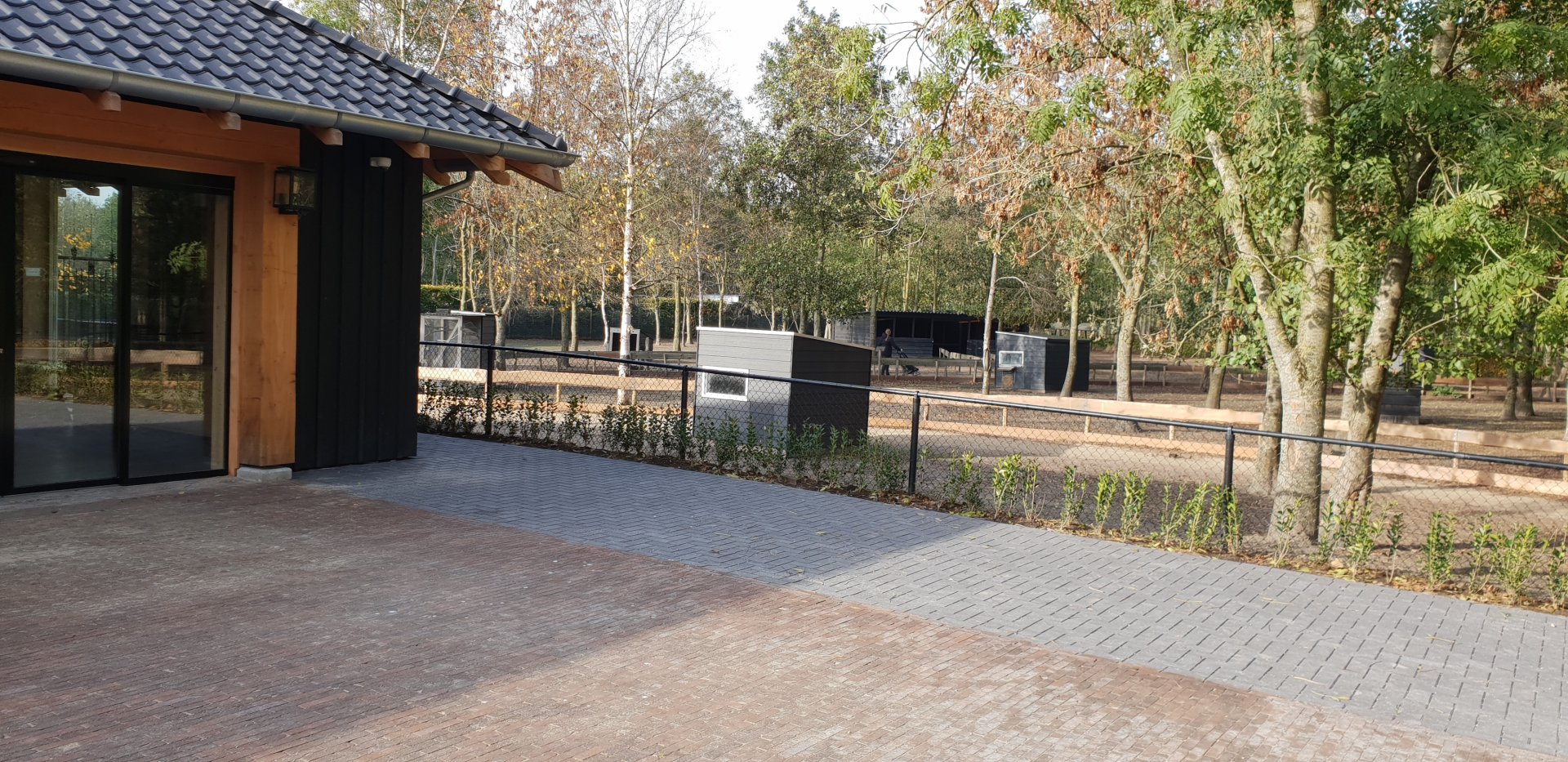 View toward walk-through-enclosure