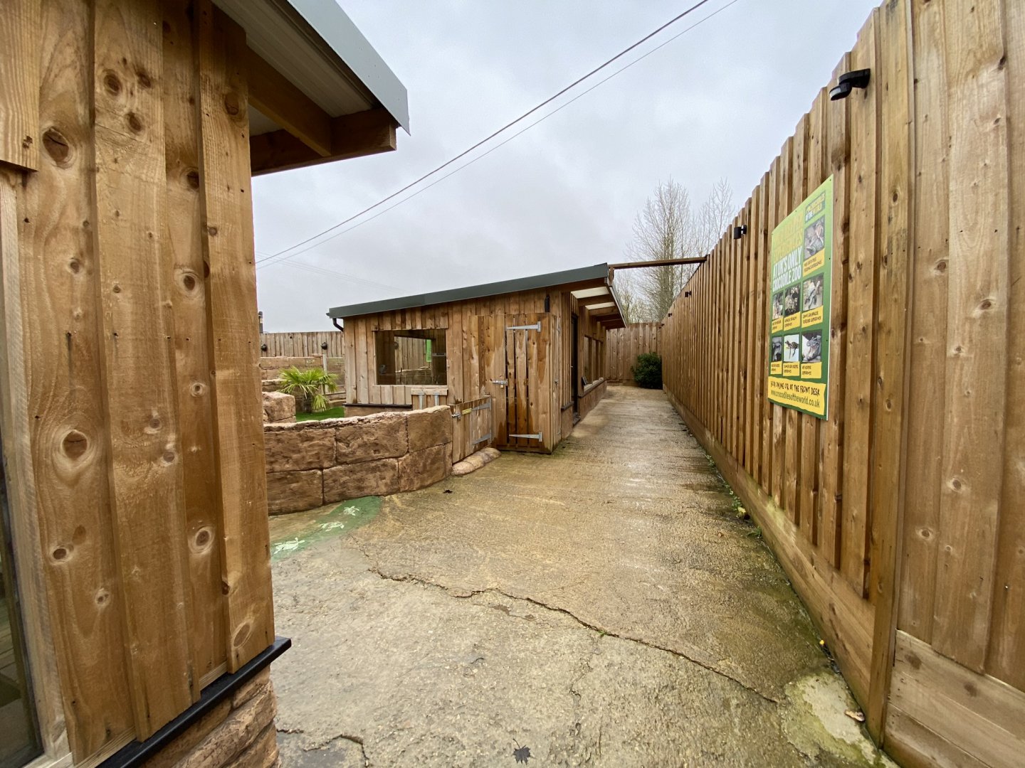 View towards African spurred tortoise exhibit 231119