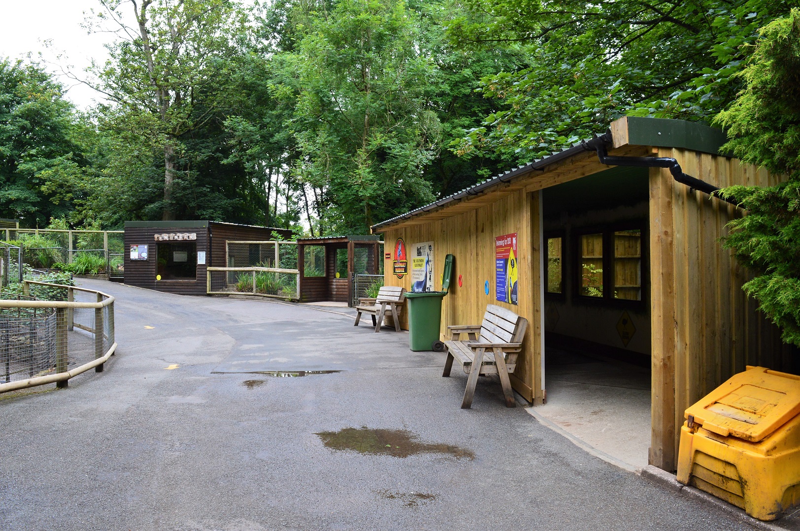 View towards anteater and cassowary enclosures