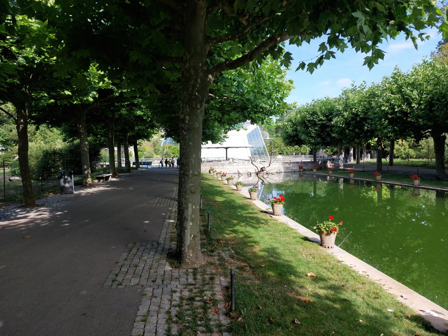 View towards aquarium