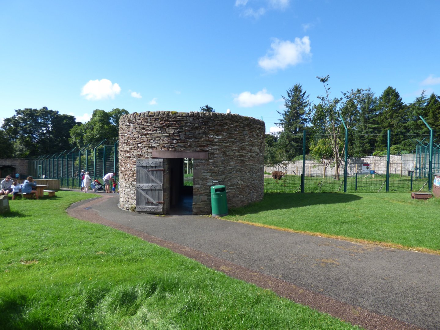 View towards Bear enclosure and viewing area