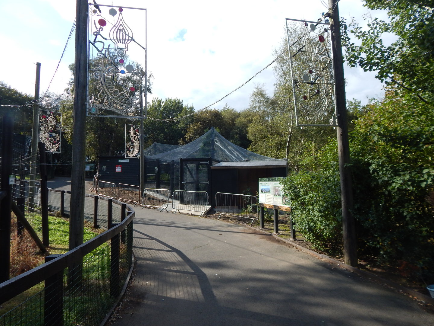 View towards Clouded leopard enclosure 200922