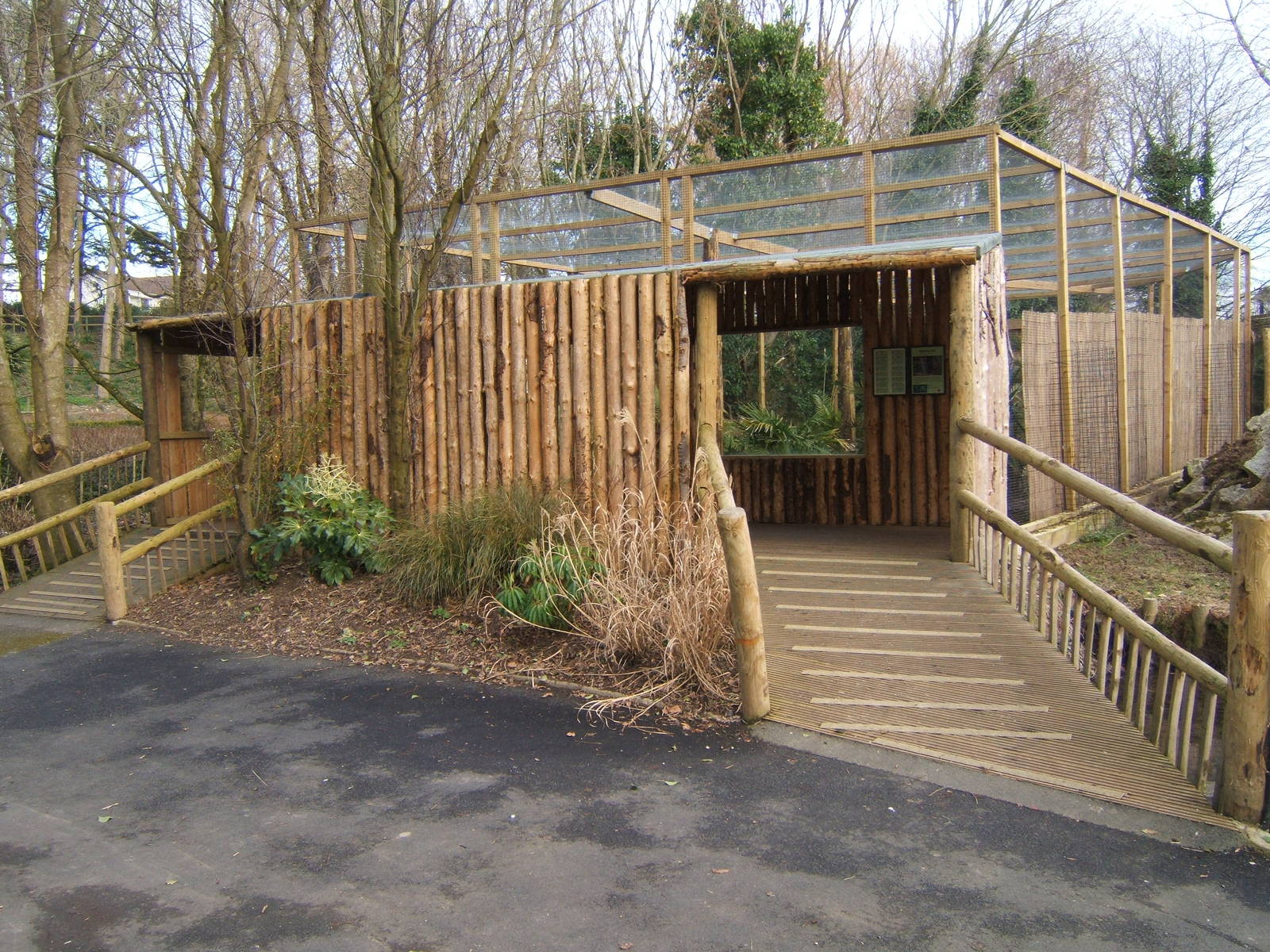 View towards Fishing Cat enclosure