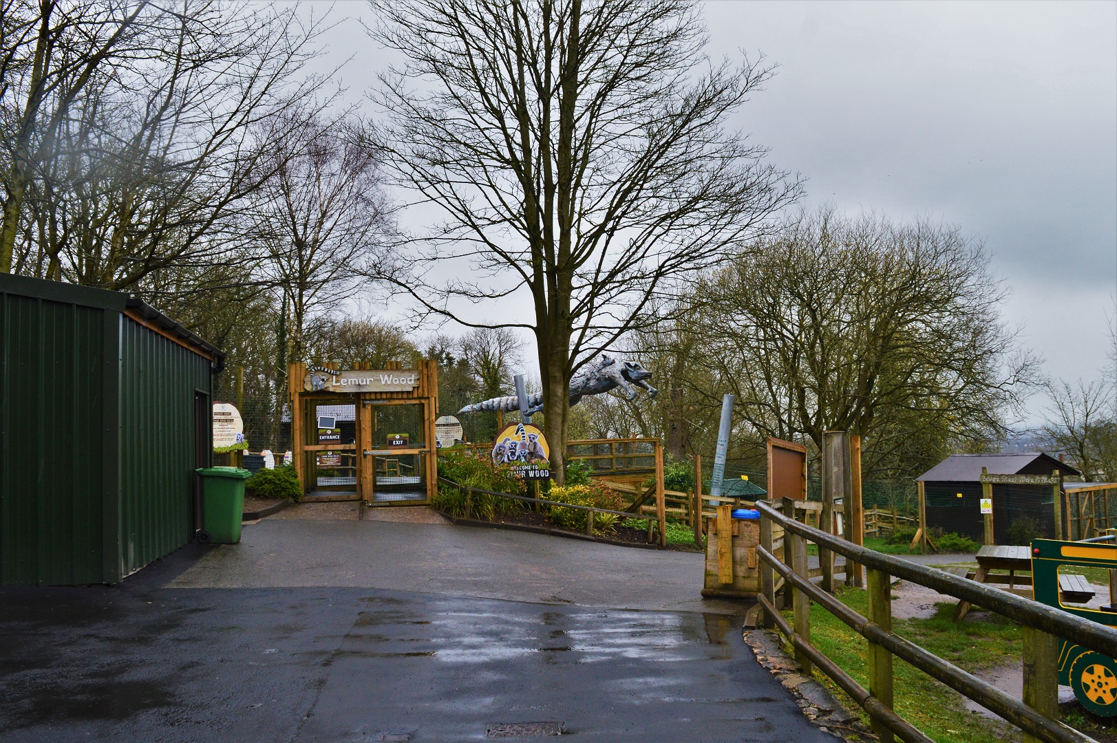 View towards lemur walkthrough