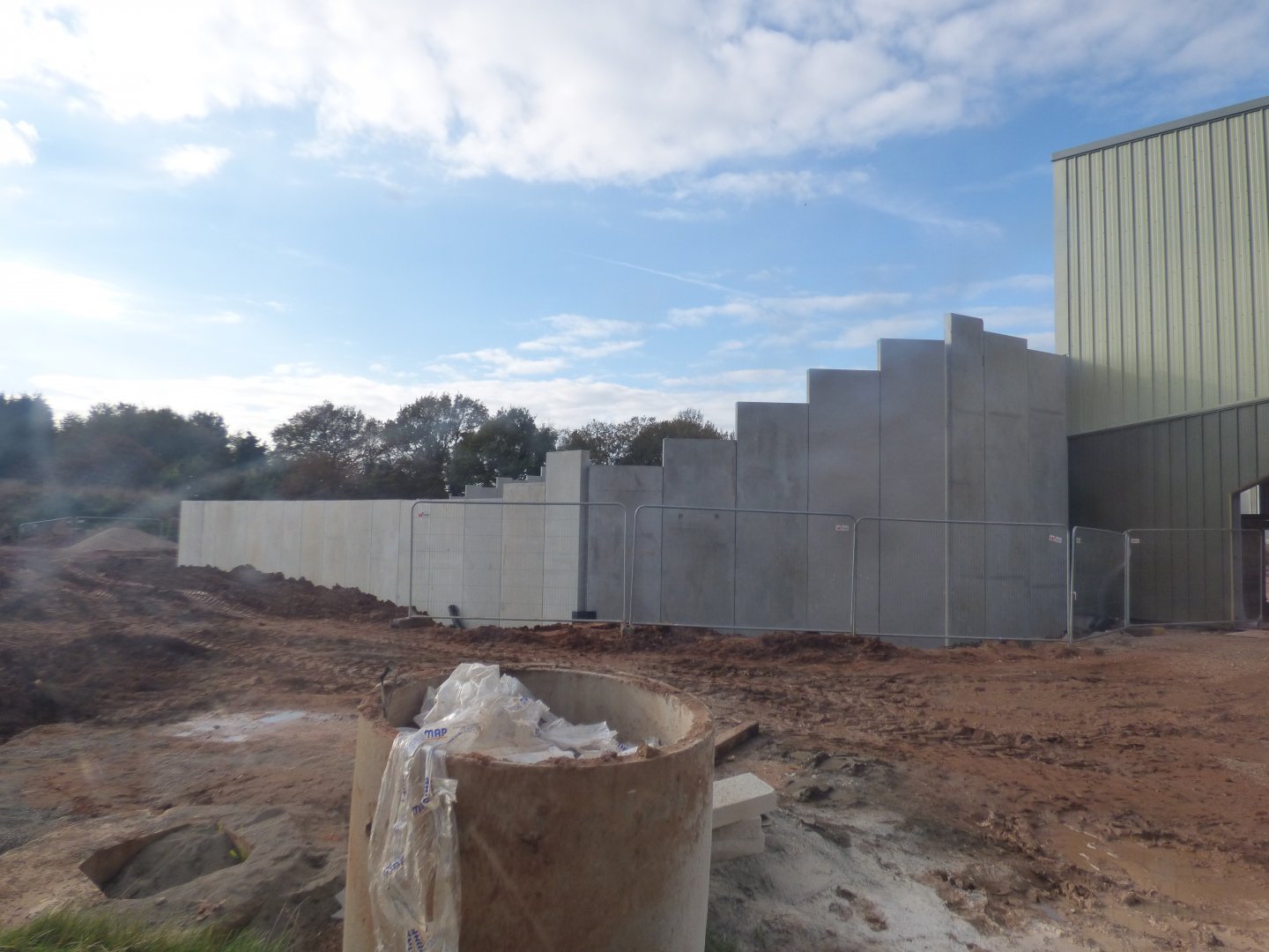 View towards new Chimpanzee outdoor enclosure
