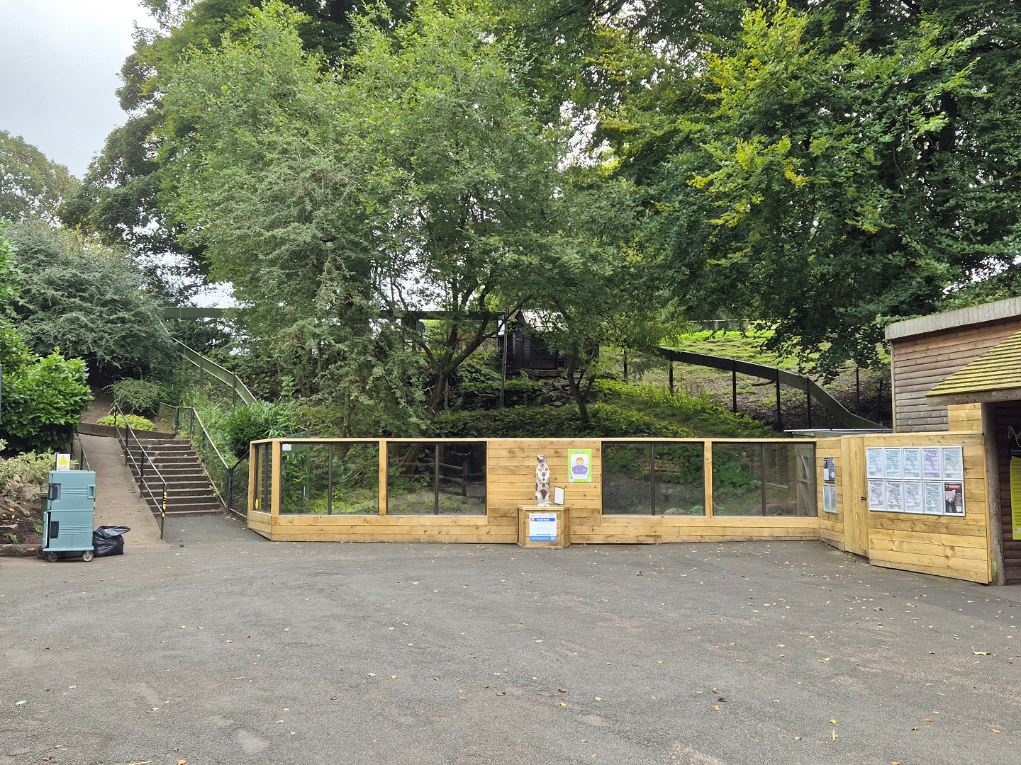 View towards otter enclosure